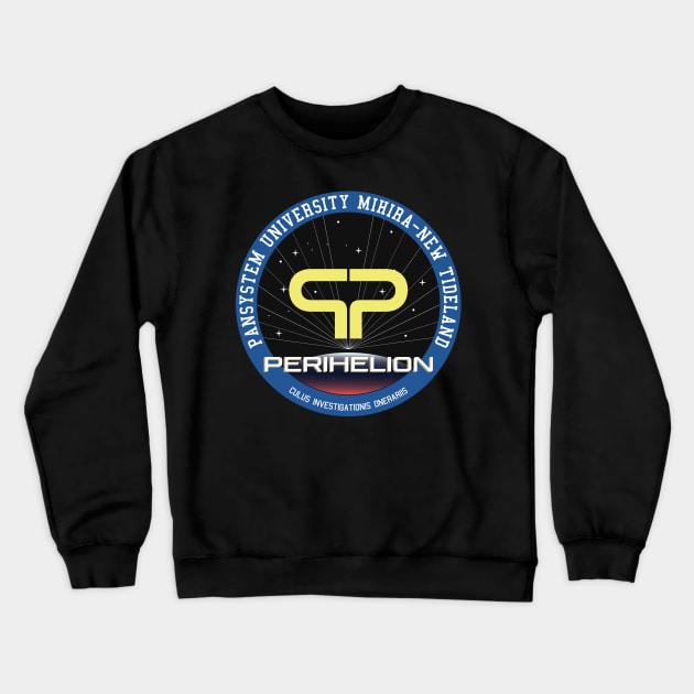 Murderbot Diaries Perihelion Crew Patch Fan Art Crewneck Sweatshirt by Zodiac Signs